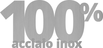 Complemento d'arredo con design 100% acciaio inox